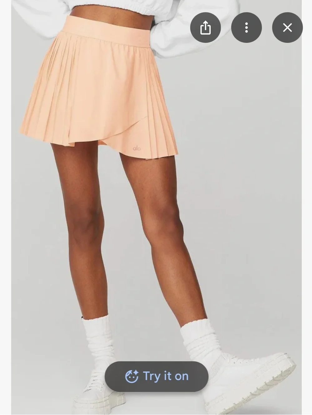 ⚡️FLASH SALE⚡️ NWT ALO Yoga Aces Tennis Skirt Peachy Glow 🍑 Rare Discontinued
